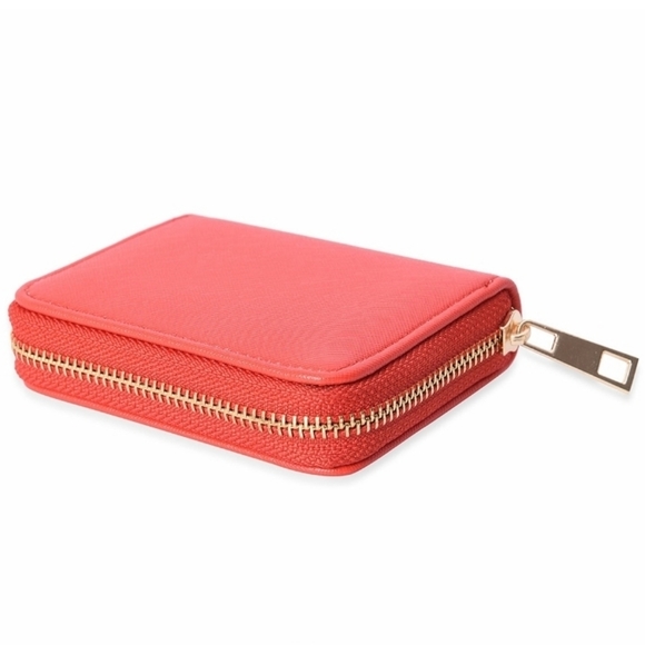 Red Faux Leather Wallet - Picture 2 of 4